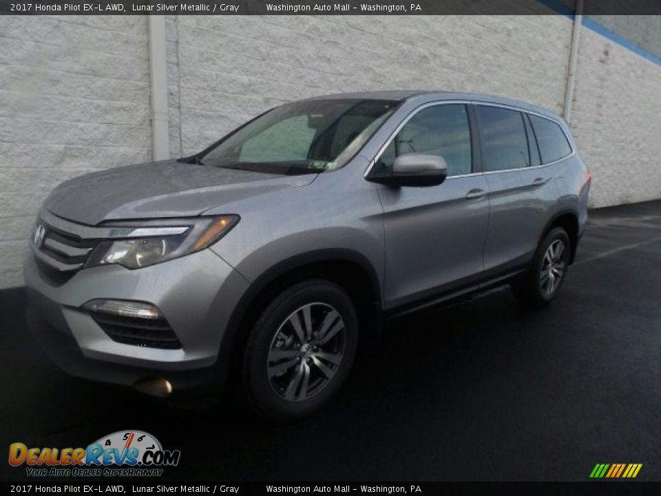 2017 Honda Pilot EX-L AWD Lunar Silver Metallic / Gray Photo #5