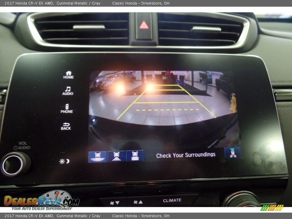 2017 Honda CR-V EX AWD Gunmetal Metallic / Gray Photo #11