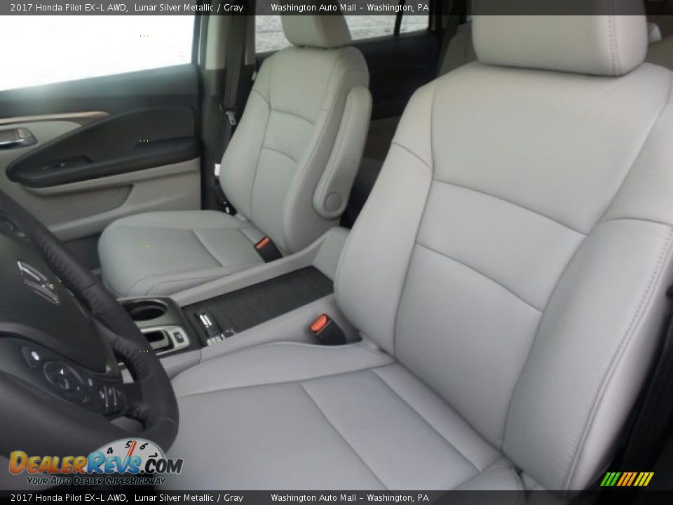 2017 Honda Pilot EX-L AWD Lunar Silver Metallic / Gray Photo #10