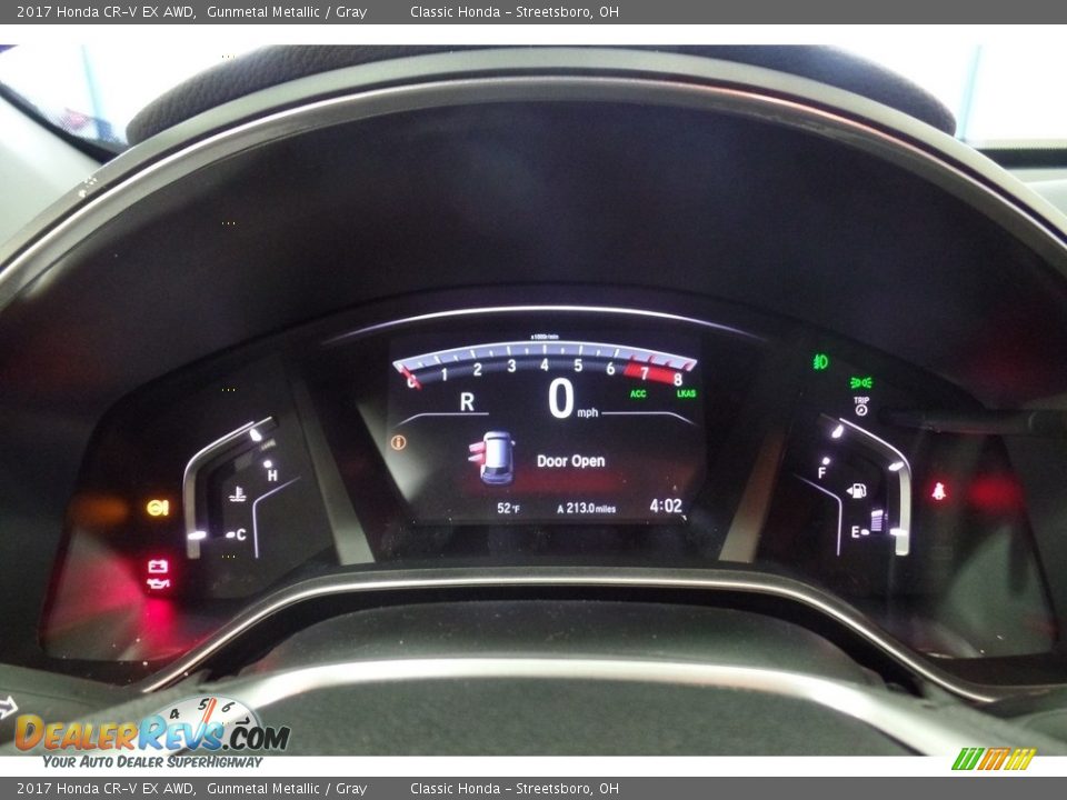 2017 Honda CR-V EX AWD Gunmetal Metallic / Gray Photo #14