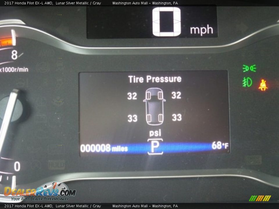 2017 Honda Pilot EX-L AWD Lunar Silver Metallic / Gray Photo #19