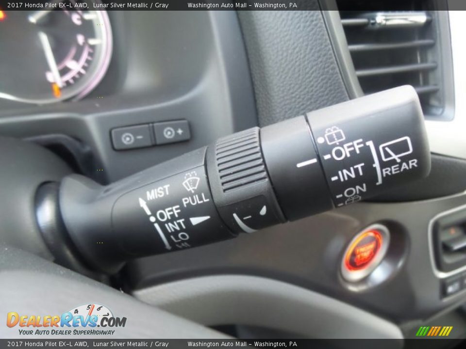 2017 Honda Pilot EX-L AWD Lunar Silver Metallic / Gray Photo #23