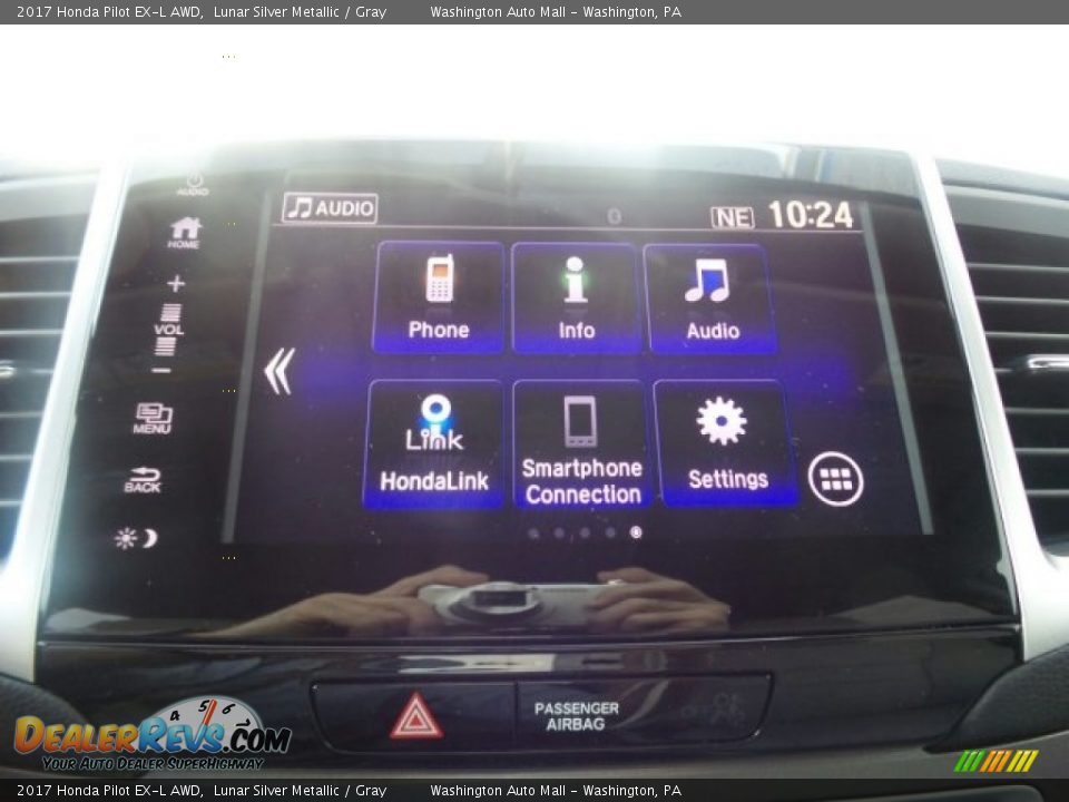 2017 Honda Pilot EX-L AWD Lunar Silver Metallic / Gray Photo #25