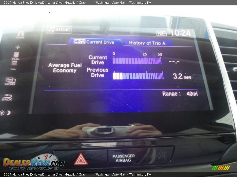 2017 Honda Pilot EX-L AWD Lunar Silver Metallic / Gray Photo #27