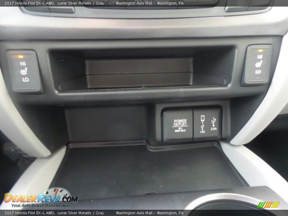 2017 Honda Pilot EX-L AWD Lunar Silver Metallic / Gray Photo #28