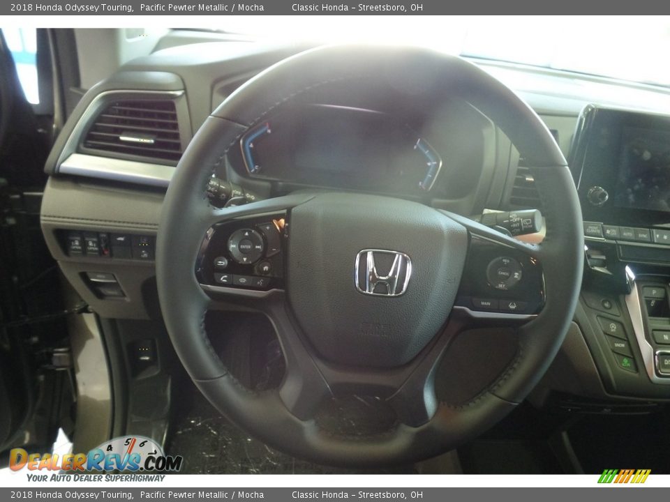 2018 Honda Odyssey Touring Pacific Pewter Metallic / Mocha Photo #11