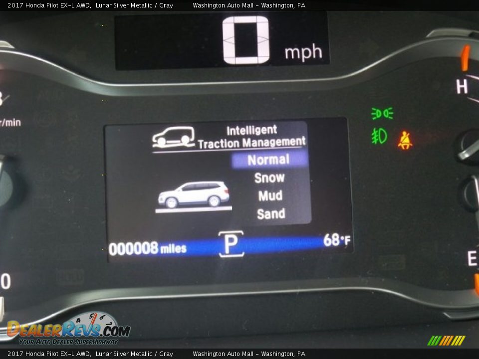 2017 Honda Pilot EX-L AWD Lunar Silver Metallic / Gray Photo #31