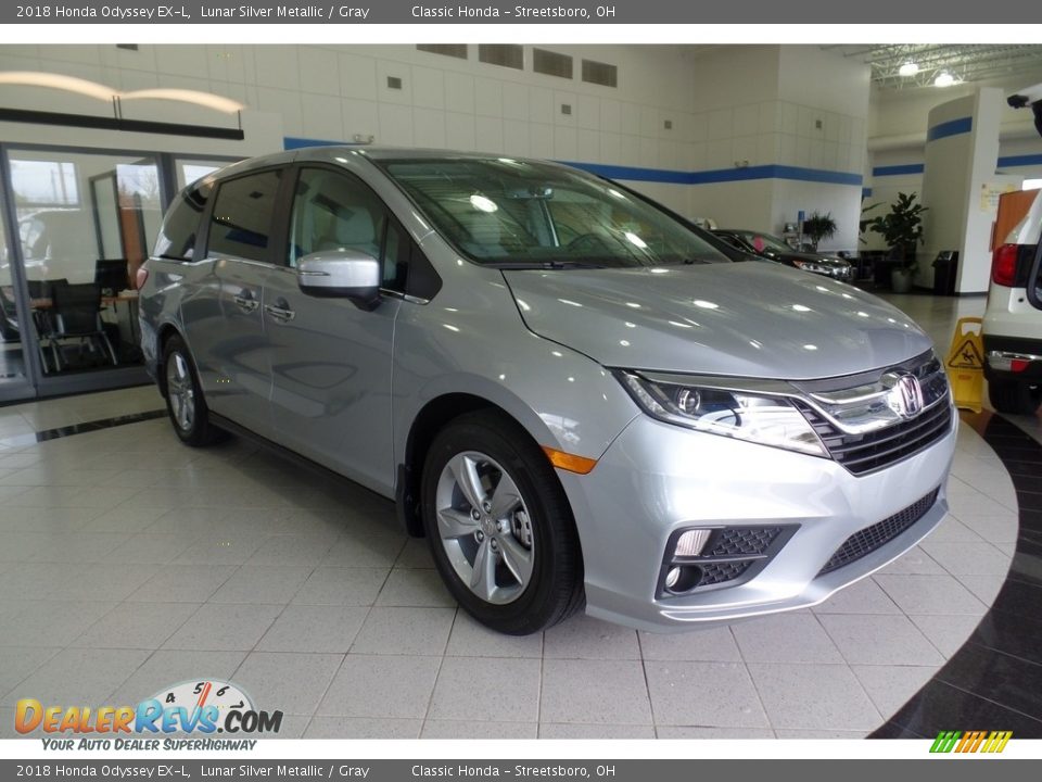 2018 Honda Odyssey EX-L Lunar Silver Metallic / Gray Photo #3
