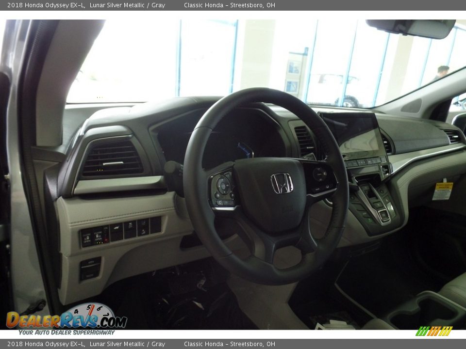2018 Honda Odyssey EX-L Lunar Silver Metallic / Gray Photo #7