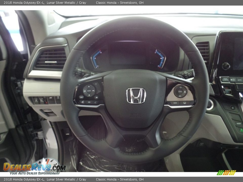 2018 Honda Odyssey EX-L Lunar Silver Metallic / Gray Photo #12