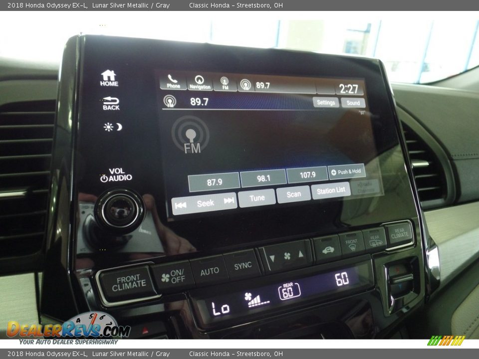 2018 Honda Odyssey EX-L Lunar Silver Metallic / Gray Photo #14