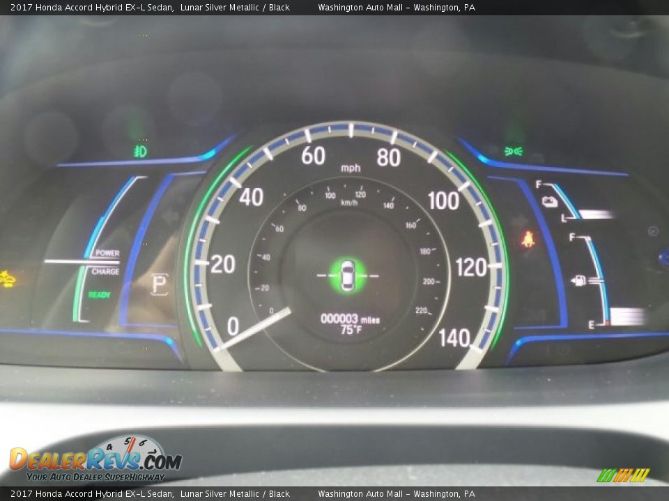 2017 Honda Accord Hybrid EX-L Sedan Lunar Silver Metallic / Black Photo #15
