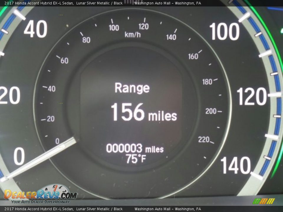 2017 Honda Accord Hybrid EX-L Sedan Lunar Silver Metallic / Black Photo #18