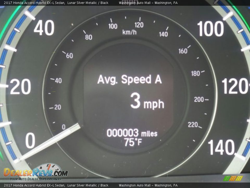 2017 Honda Accord Hybrid EX-L Sedan Lunar Silver Metallic / Black Photo #20