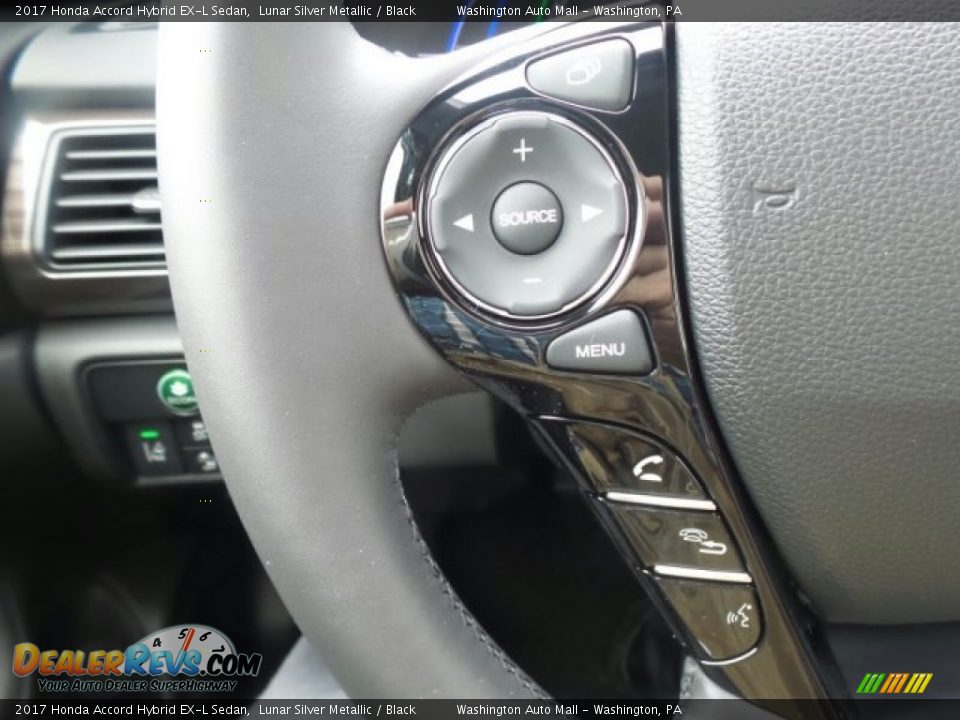 2017 Honda Accord Hybrid EX-L Sedan Lunar Silver Metallic / Black Photo #21