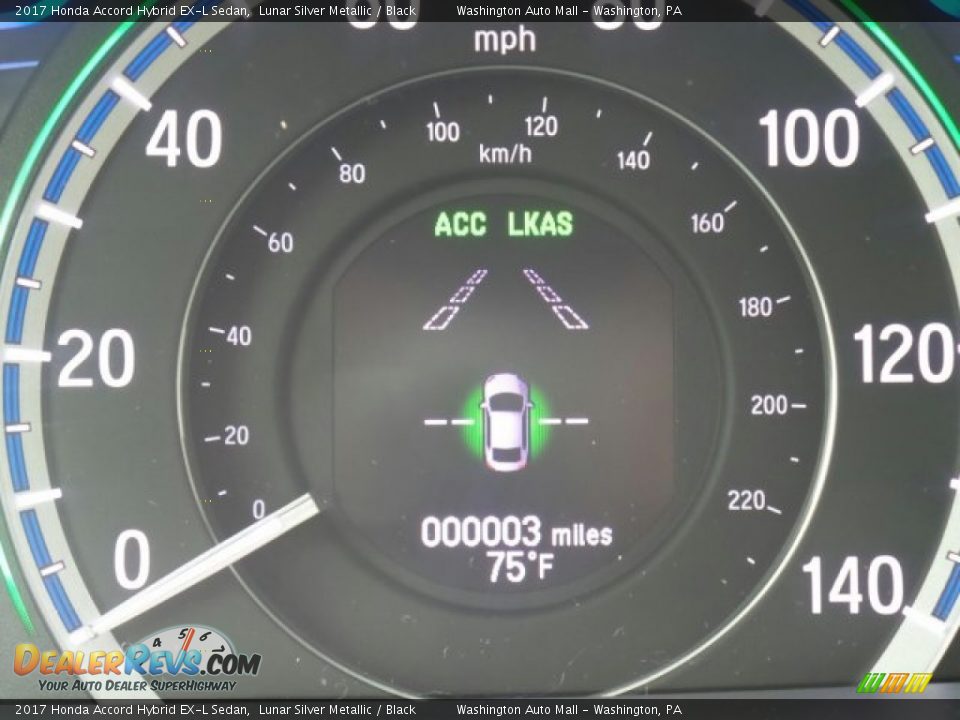 2017 Honda Accord Hybrid EX-L Sedan Lunar Silver Metallic / Black Photo #23