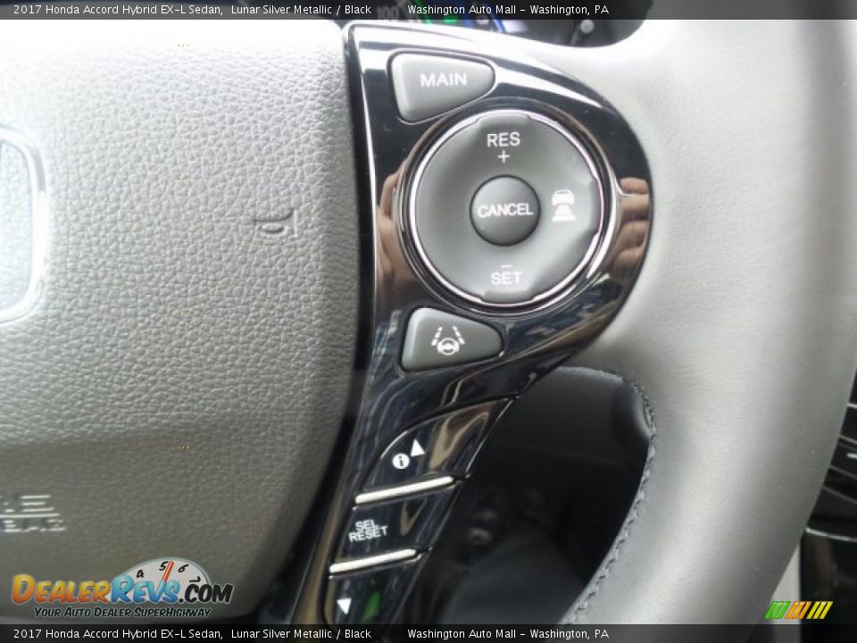 2017 Honda Accord Hybrid EX-L Sedan Lunar Silver Metallic / Black Photo #24