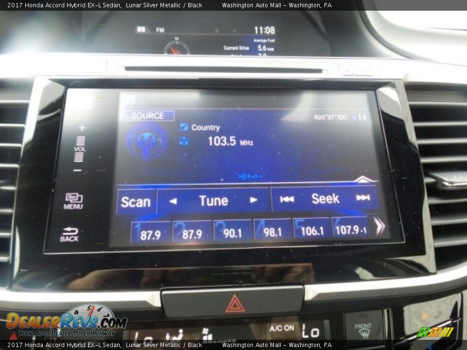 2017 Honda Accord Hybrid EX-L Sedan Lunar Silver Metallic / Black Photo #27