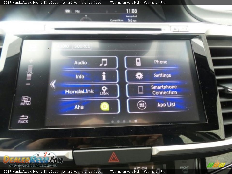 2017 Honda Accord Hybrid EX-L Sedan Lunar Silver Metallic / Black Photo #28