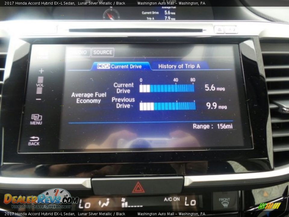 2017 Honda Accord Hybrid EX-L Sedan Lunar Silver Metallic / Black Photo #30