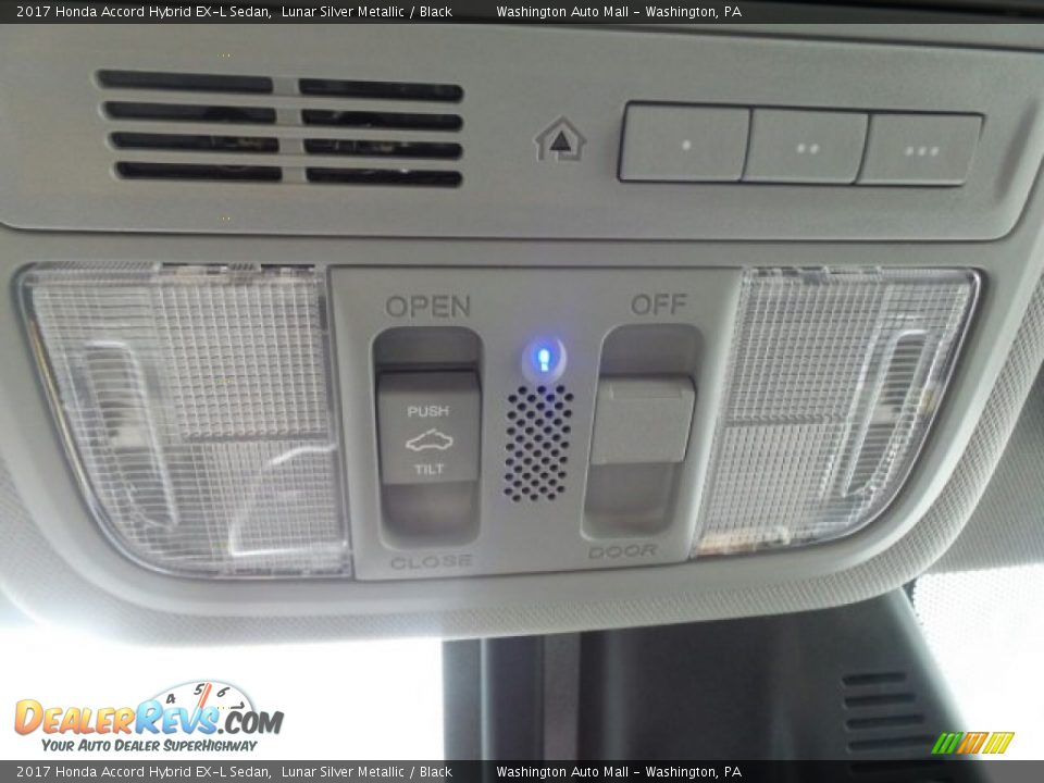 2017 Honda Accord Hybrid EX-L Sedan Lunar Silver Metallic / Black Photo #35