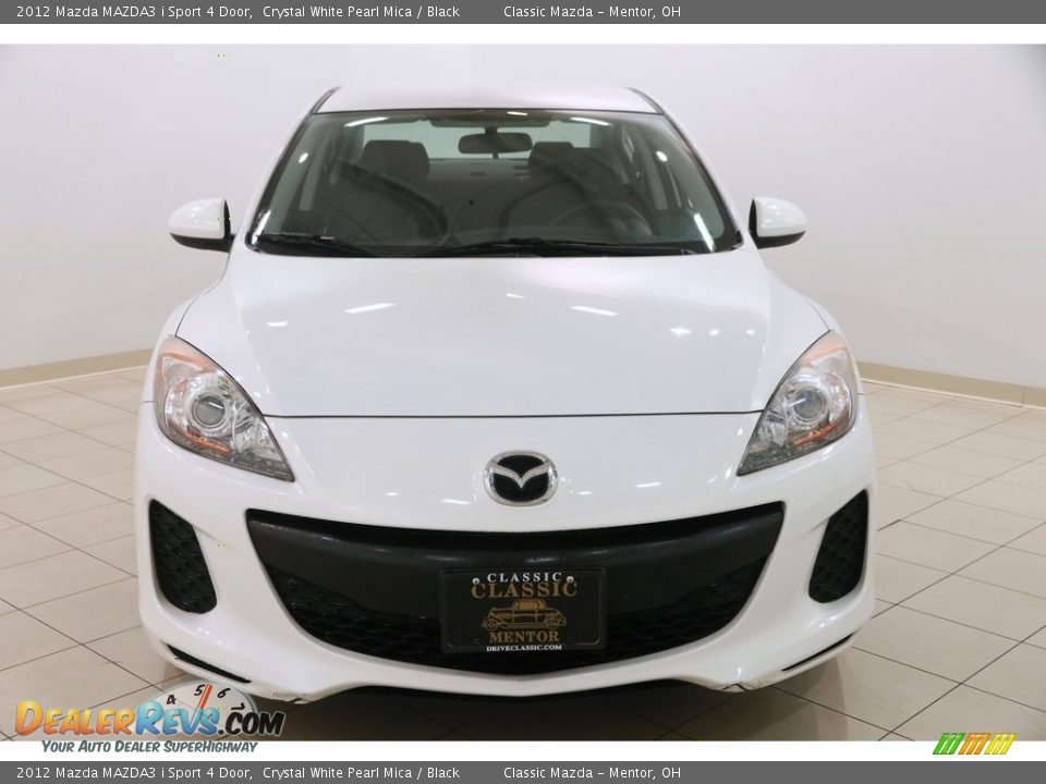 2012 Mazda MAZDA3 i Sport 4 Door Crystal White Pearl Mica / Black Photo #2