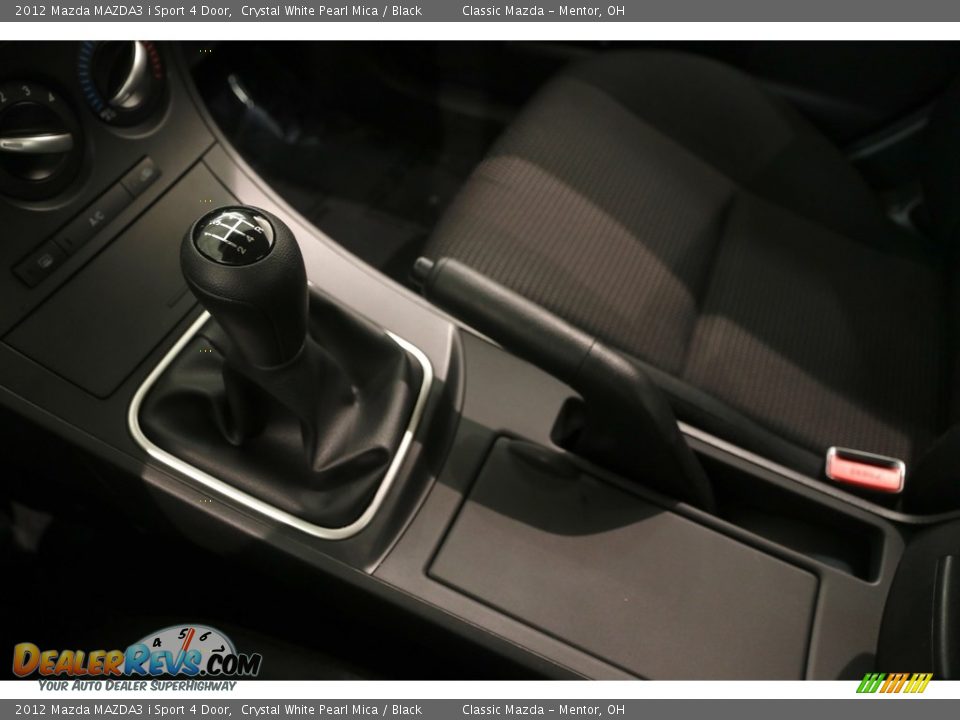 2012 Mazda MAZDA3 i Sport 4 Door Crystal White Pearl Mica / Black Photo #10
