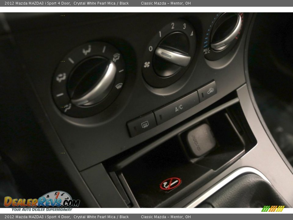 2012 Mazda MAZDA3 i Sport 4 Door Crystal White Pearl Mica / Black Photo #12