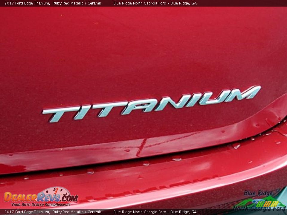 2017 Ford Edge Titanium Ruby Red Metallic / Ceramic Photo #36