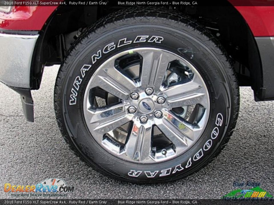 2018 Ford F150 XLT SuperCrew 4x4 Ruby Red / Earth Gray Photo #9