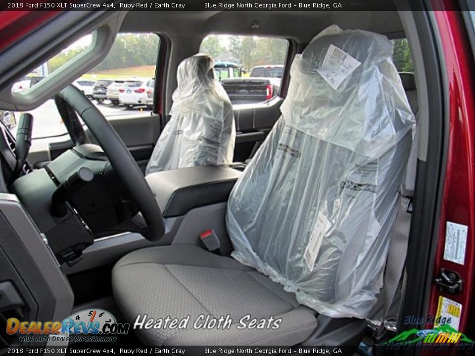 2018 Ford F150 XLT SuperCrew 4x4 Ruby Red / Earth Gray Photo #10