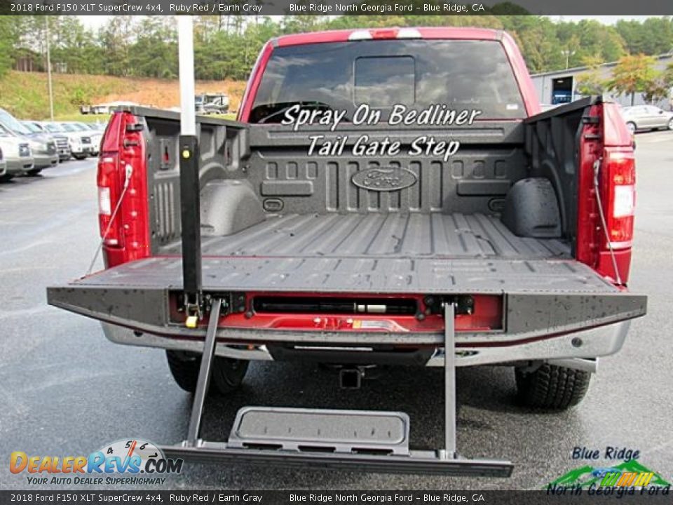 2018 Ford F150 XLT SuperCrew 4x4 Ruby Red / Earth Gray Photo #14