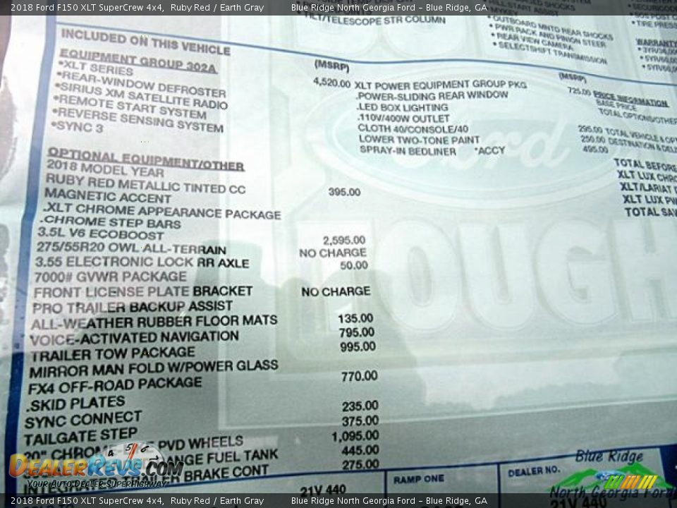 2018 Ford F150 XLT SuperCrew 4x4 Ruby Red / Earth Gray Photo #29