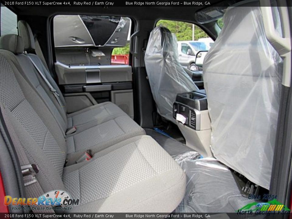 2018 Ford F150 XLT SuperCrew 4x4 Ruby Red / Earth Gray Photo #34