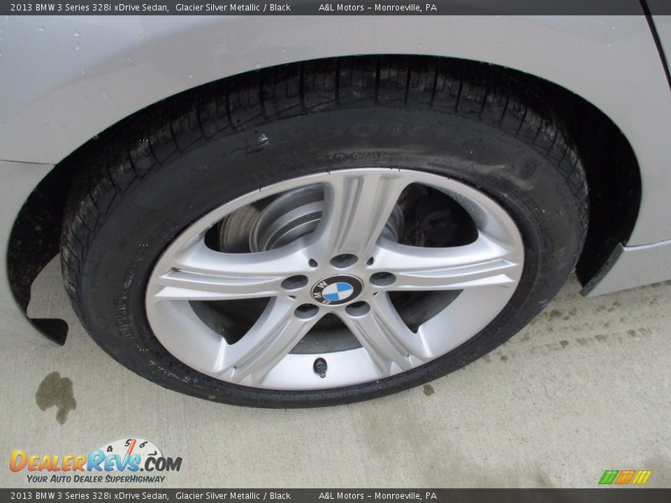 2013 BMW 3 Series 328i xDrive Sedan Glacier Silver Metallic / Black Photo #5