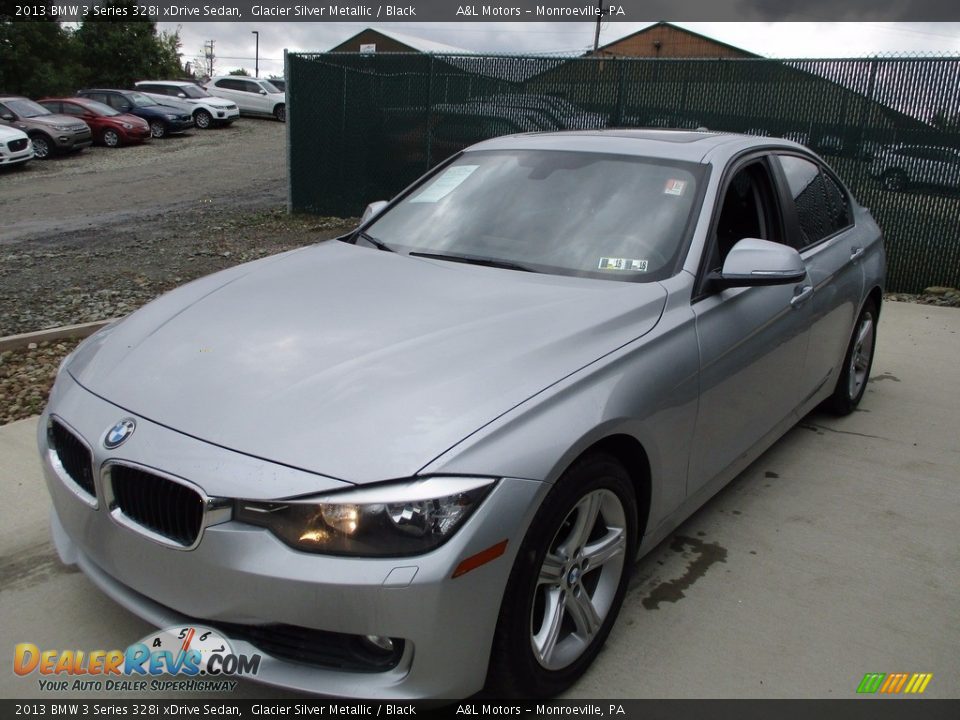 2013 BMW 3 Series 328i xDrive Sedan Glacier Silver Metallic / Black Photo #8