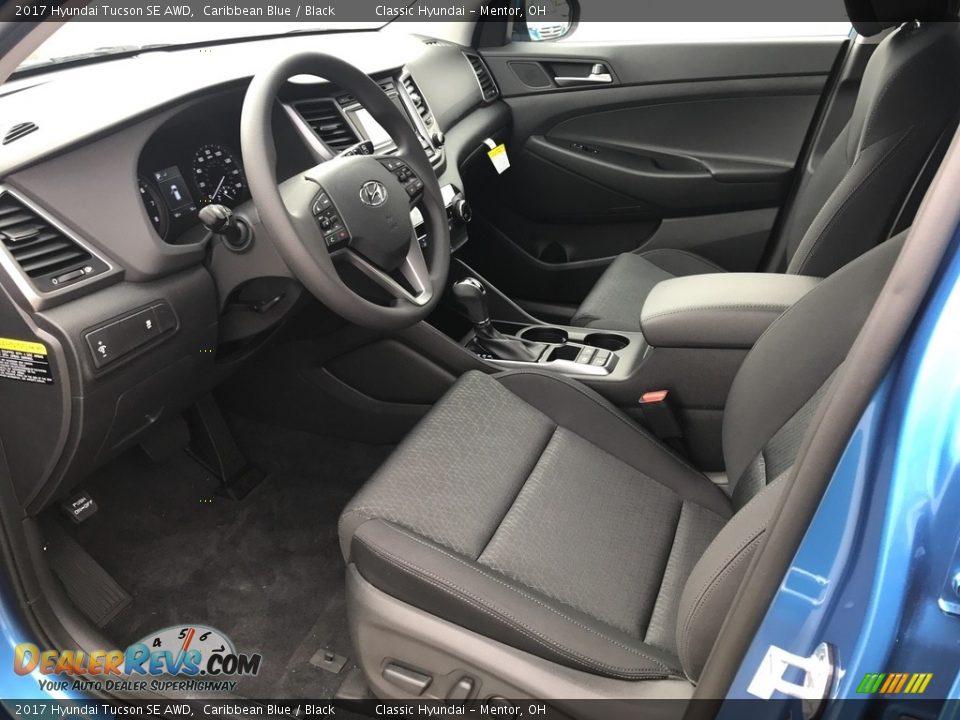 2017 Hyundai Tucson SE AWD Caribbean Blue / Black Photo #4