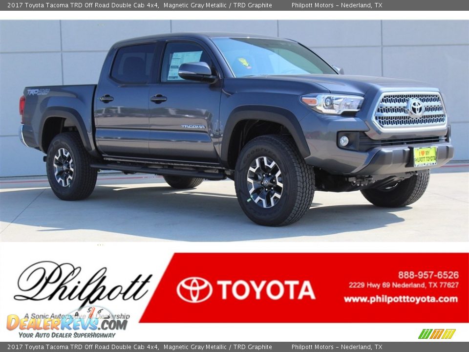 2017 Toyota Tacoma TRD Off Road Double Cab 4x4 Magnetic Gray Metallic / TRD Graphite Photo #1