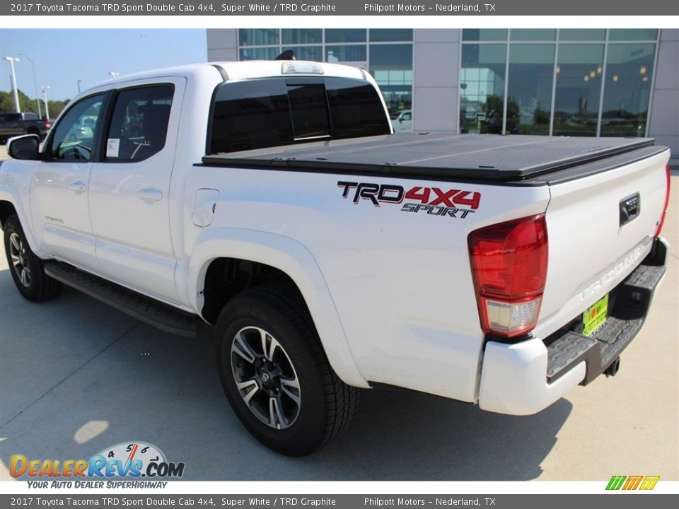 2017 Toyota Tacoma TRD Sport Double Cab 4x4 Super White / TRD Graphite Photo #6