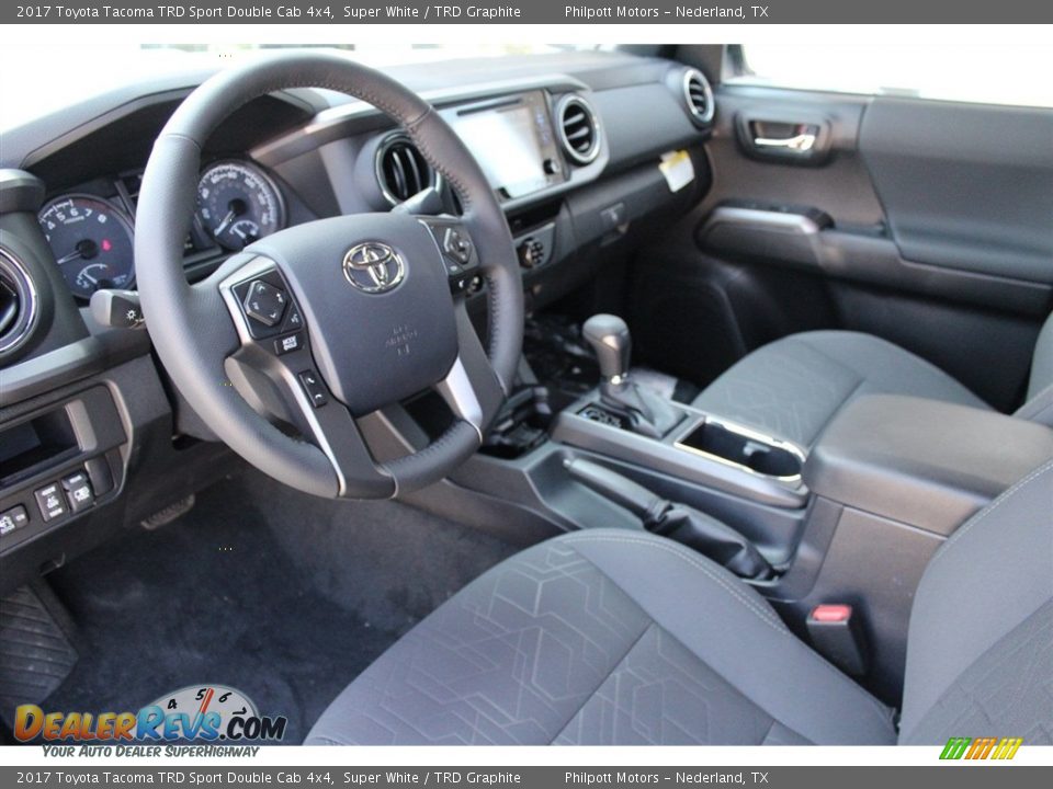 2017 Toyota Tacoma TRD Sport Double Cab 4x4 Super White / TRD Graphite Photo #9