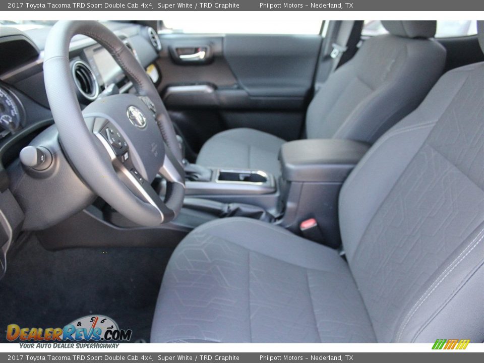 2017 Toyota Tacoma TRD Sport Double Cab 4x4 Super White / TRD Graphite Photo #10