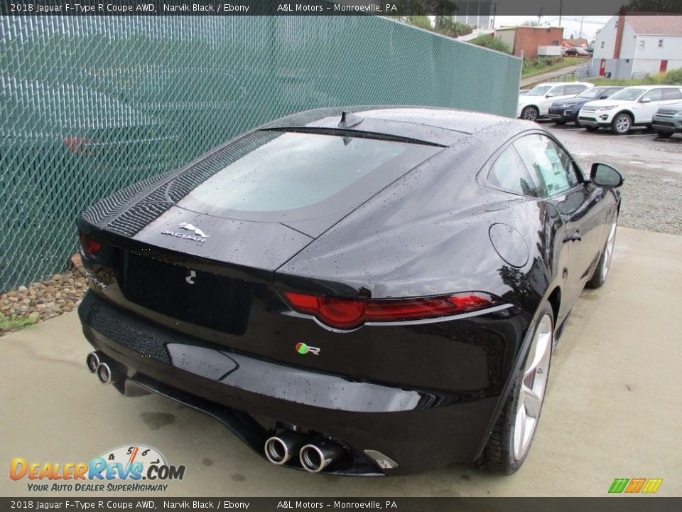 2018 Jaguar F-Type R Coupe AWD Narvik Black / Ebony Photo #3