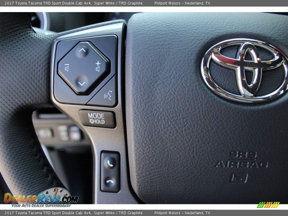 2017 Toyota Tacoma TRD Sport Double Cab 4x4 Super White / TRD Graphite Photo #15