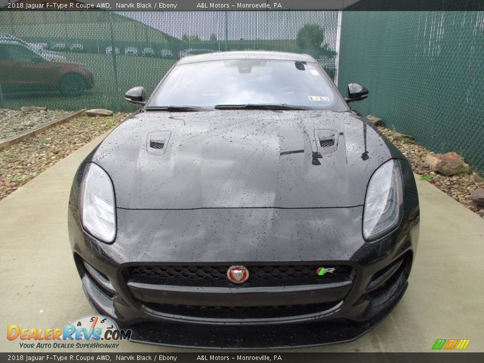 2018 Jaguar F-Type R Coupe AWD Narvik Black / Ebony Photo #7