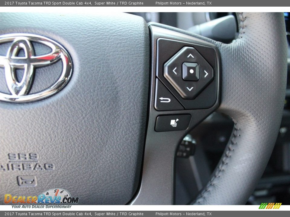 2017 Toyota Tacoma TRD Sport Double Cab 4x4 Super White / TRD Graphite Photo #16