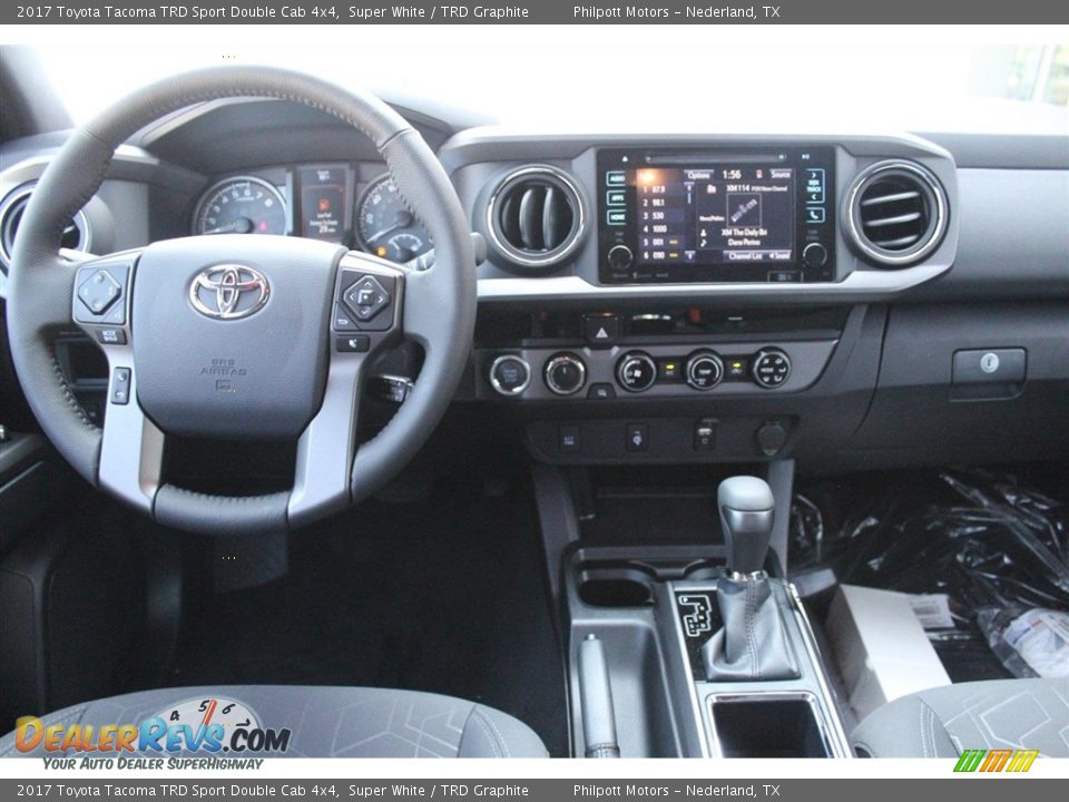 2017 Toyota Tacoma TRD Sport Double Cab 4x4 Super White / TRD Graphite Photo #19