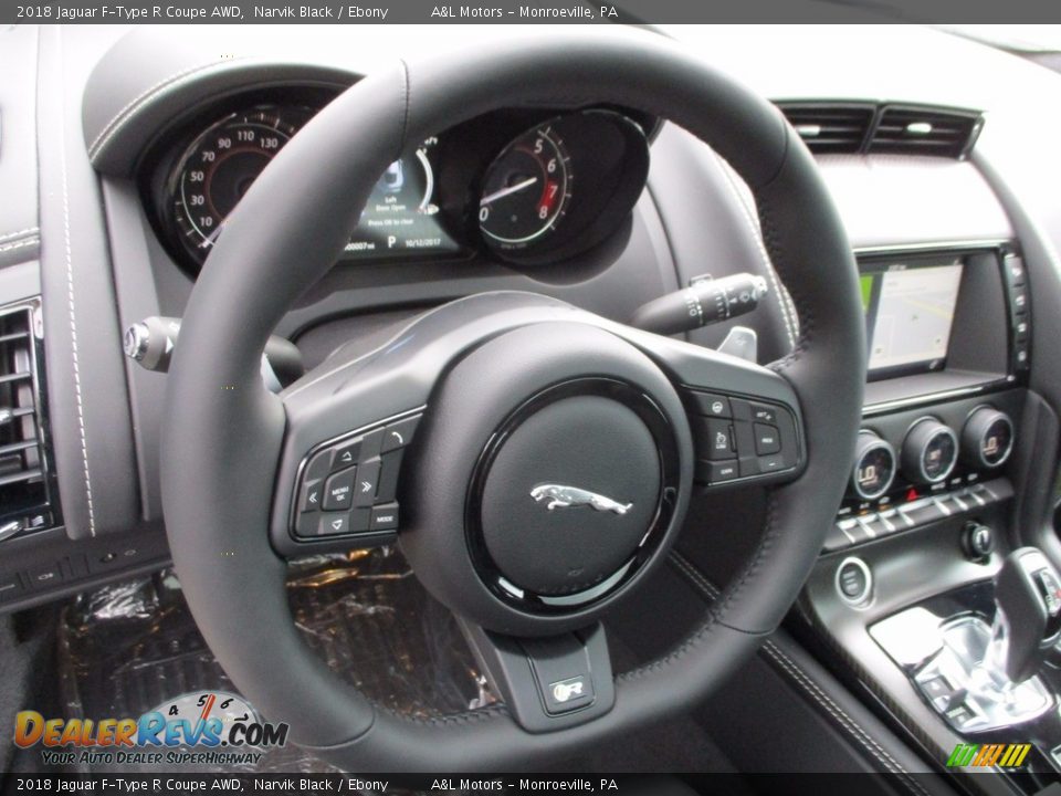 2018 Jaguar F-Type R Coupe AWD Steering Wheel Photo #11