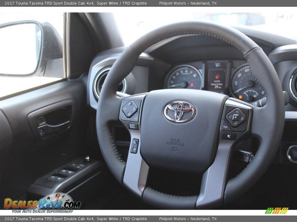 2017 Toyota Tacoma TRD Sport Double Cab 4x4 Super White / TRD Graphite Photo #20
