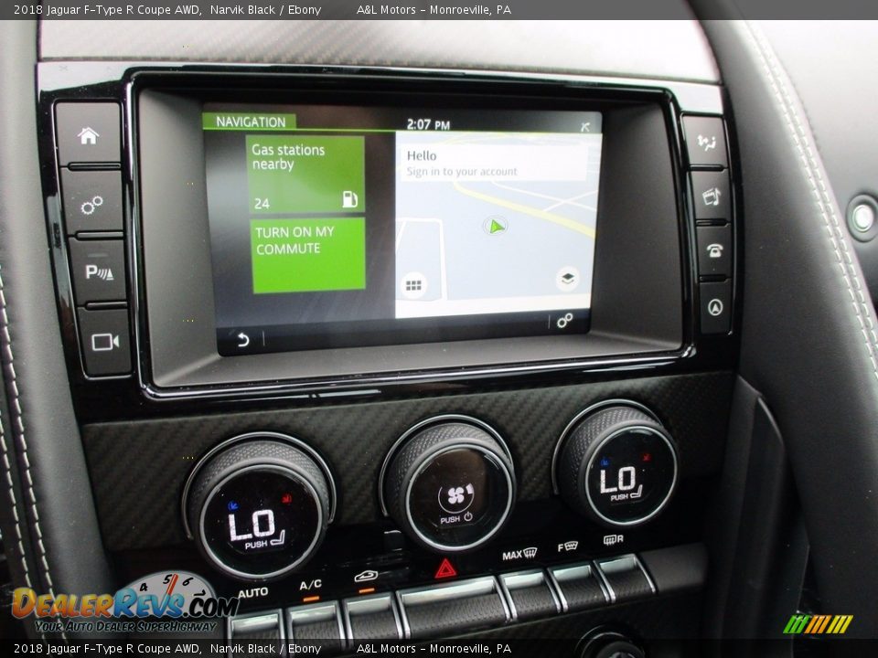 Navigation of 2018 Jaguar F-Type R Coupe AWD Photo #13