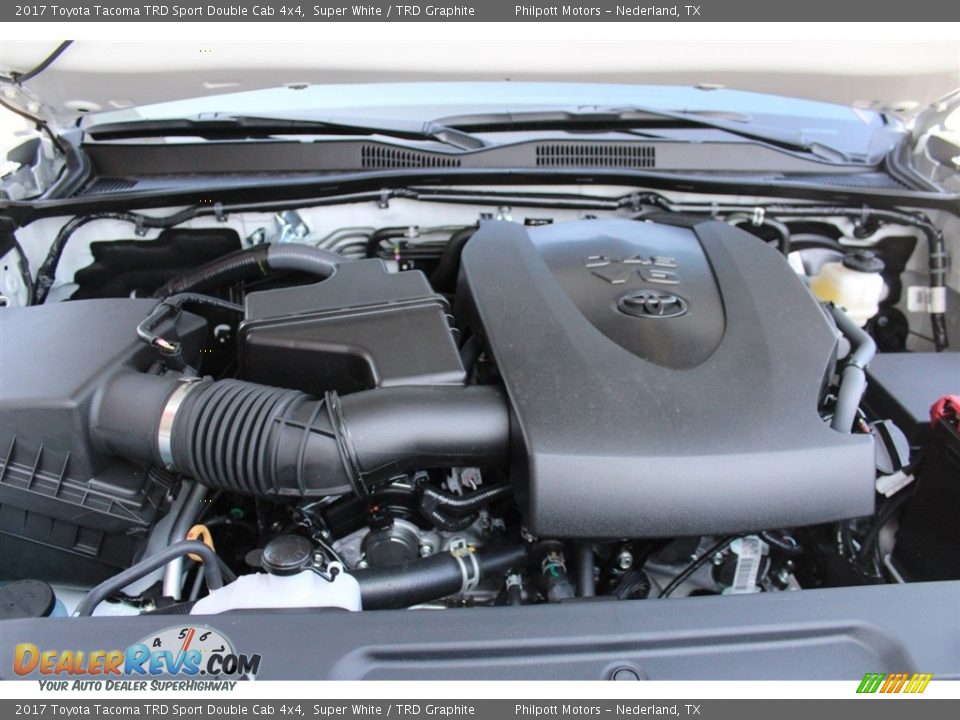2017 Toyota Tacoma TRD Sport Double Cab 4x4 Super White / TRD Graphite Photo #22